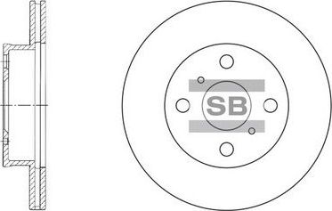 Тормозной диск Sangsin Hi-Q. Артикул SD4009