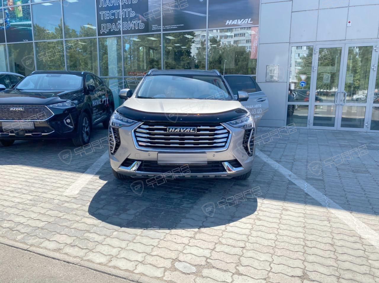 Дефлектор Cobra Tuning для капота Haval Jolion I 2021-2026. Артикул DK064