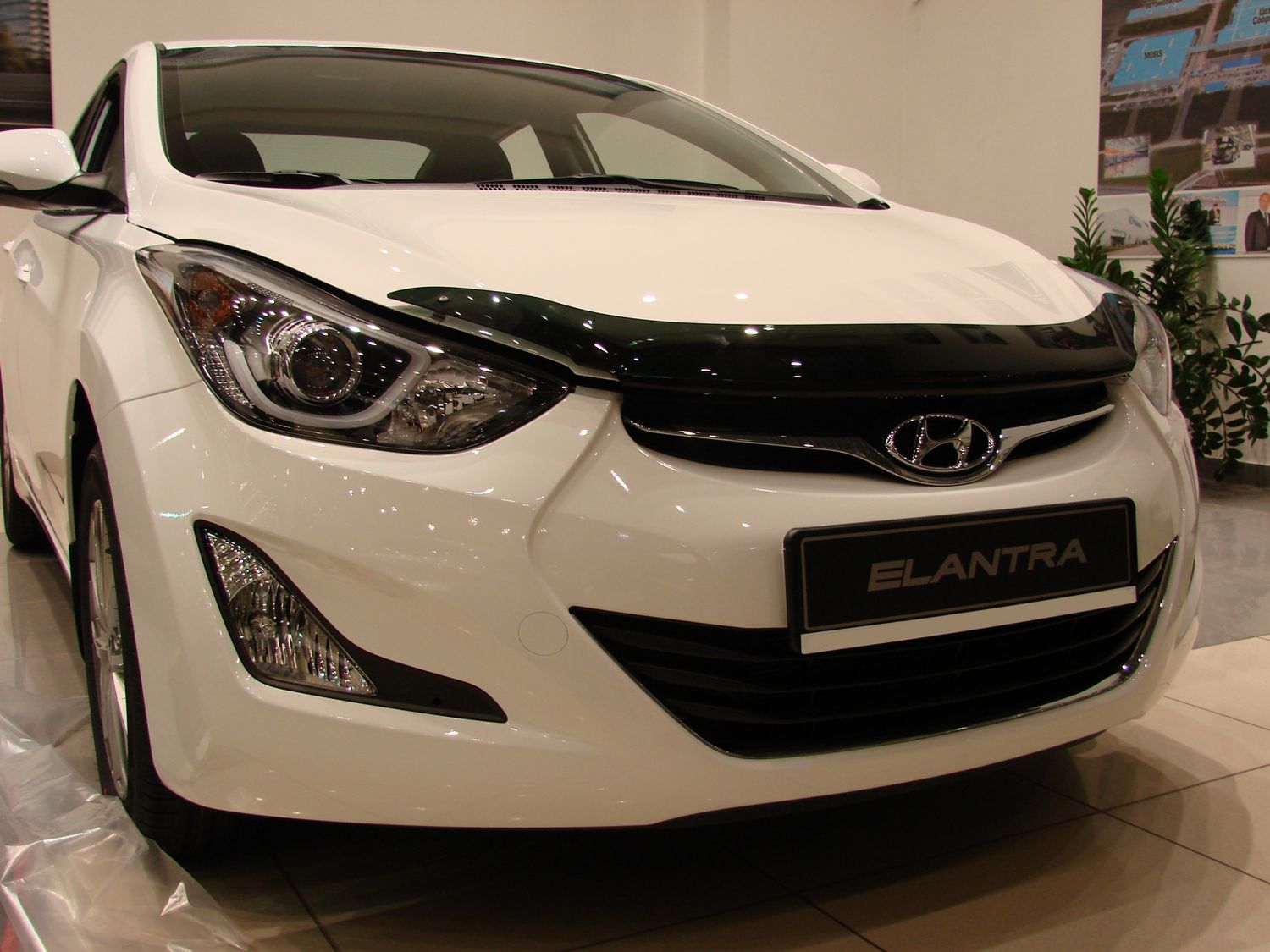 Дефлектор SIM для капота Hyundai Elantra V 2010-2016. Артикул SHYELA1112