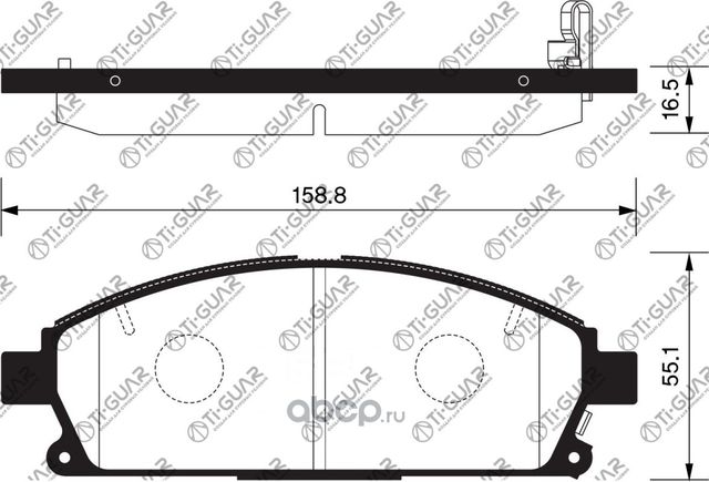 Тормозные колодки (TI-Guar). Артикул TG450