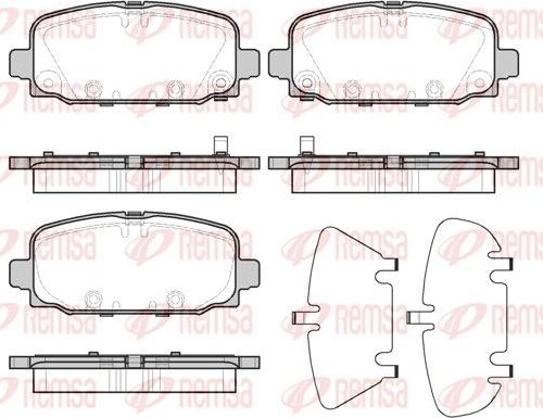 Тормозные колодки Remsa. Артикул 1796.02