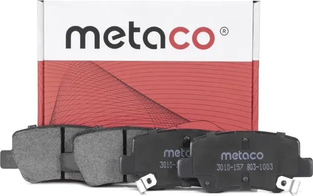 Колодки тормозные задние дисковые к-кт (Metaco). Артикул 3010157