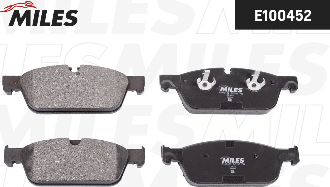 Тормозные колодки Miles (Semi-Metallic). Артикул E100452