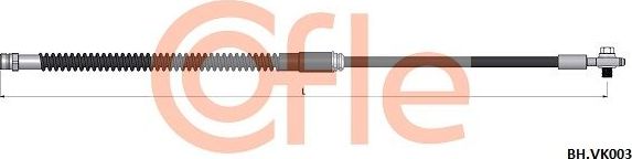 Тормозной шланг Cofle. Артикул 92.BH.VK003