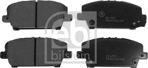 Тормозные колодки Febi Bilstein. Артикул 16802