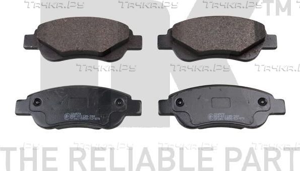 Тормозные колодки NK передние для Citroen C1 II 2014-2026. Артикул 224572
