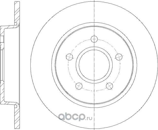 Диск тормозной (G-Brake). Артикул GR01615