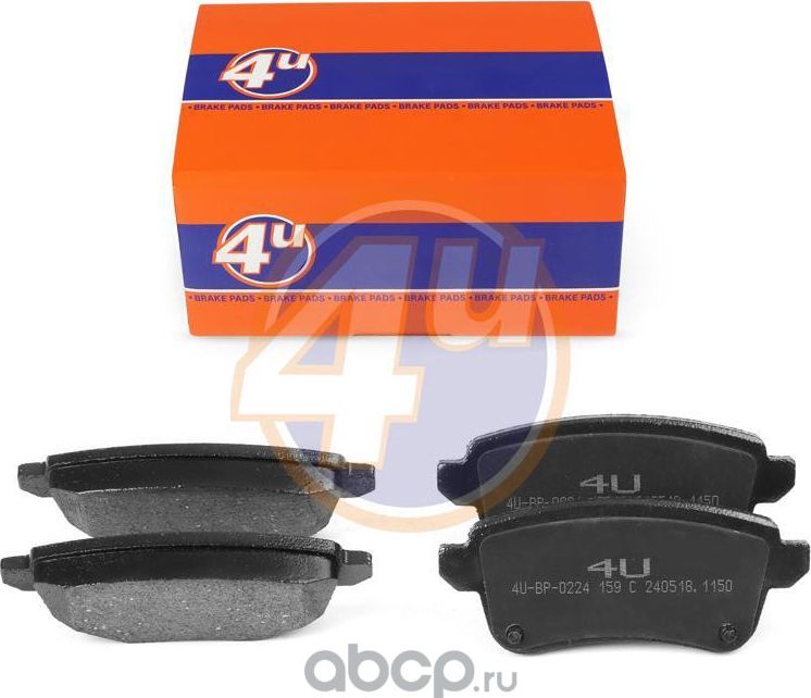 КОЛОДКИ ЗАД RENAULT SCENIC III (JZ0/1_) GRAND SCENIC III (JZ0/1_) TALISMAN (LP_) (4U). Артикул 4UBP0224