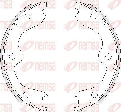Тормозные колодки (стояночная тормозная система) Remsa. Артикул 4738.00