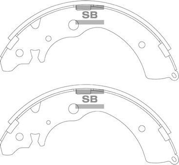 Тормозные колодки Sangsin Hi-Q. Артикул SA240