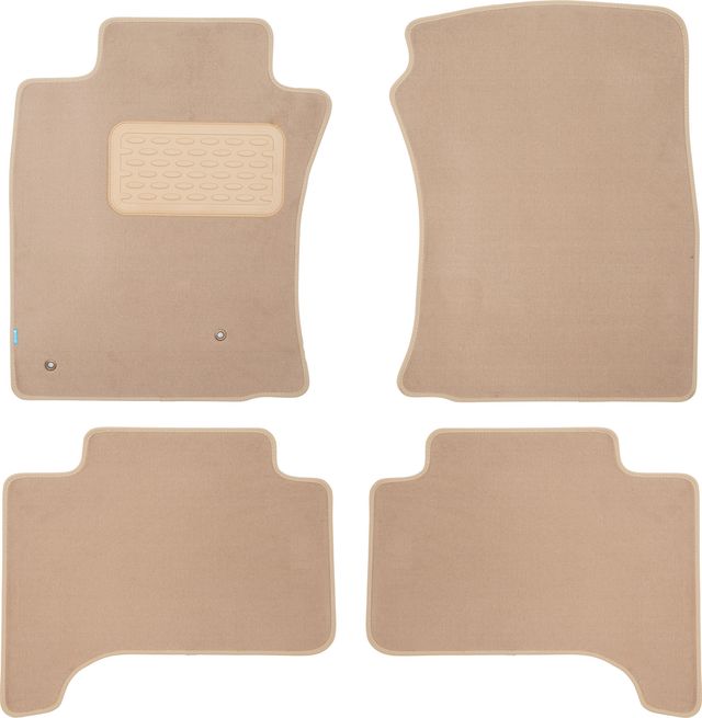 Коврики Klever Premium для салона Toyota Land Cruiser Prado 120 АКПП 2002-2009 Бежевые. Артикул KLEVER04480122112kh