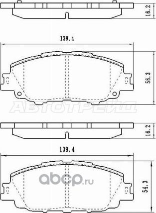 Колодки тормозные перед TOYOTA COROLLA 19-PRIUS P (SAT). Артикул ST280198