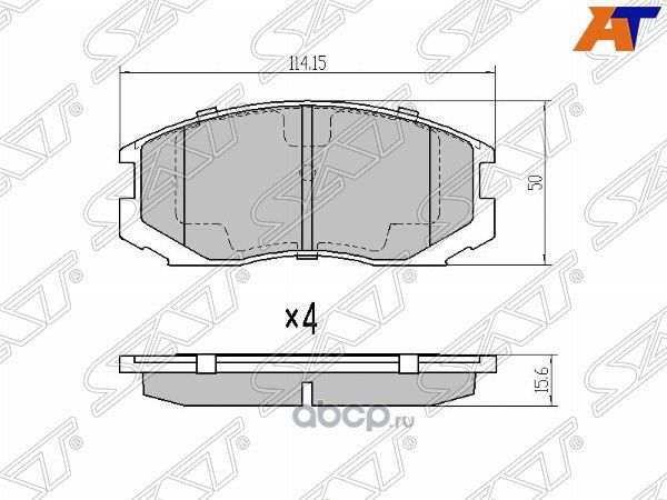 Колодки тормозные FR MITSUBISHI COLT 95-03TOYOTA (SAT). Артикул STMZ690000