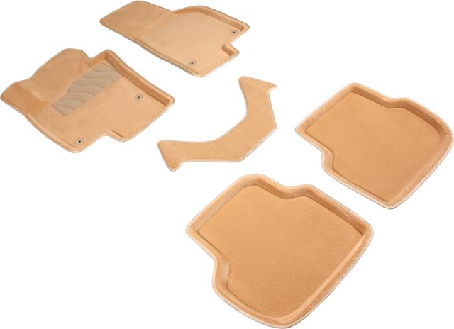 Коврики текстильные 3D Seintex для салона Volkswagen Jetta VI 2010-2018. Бежевые. Артикул 84769