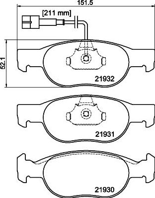 Тормозные колодки Mintex. Артикул MDB1733