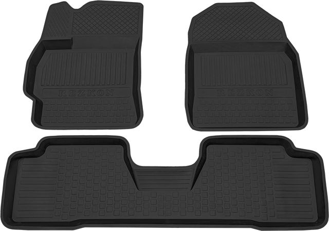 Коврики Rezkon резиновые для салона Toyota Corolla E150 2007-2013. Артикул 1034015100