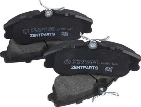 Тормозные колодки Zentparts передние для Citroen Xsara 1997-2005. Артикул Z07479