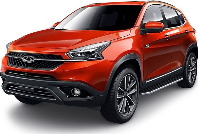 Пороги алюминиевые Rival Premium для Chery Tiggo 7 2019-2020. Артикул A180ALP.0905.1