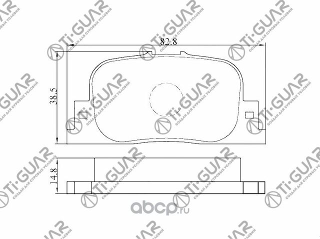 Тормозные колодки (TI-Guar). Артикул TG604
