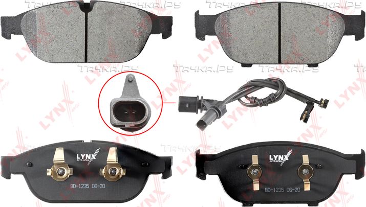 Тормозные колодки LYNXauto передние для Audi S6 IV (C7) 2014-2018. Артикул BD-1235