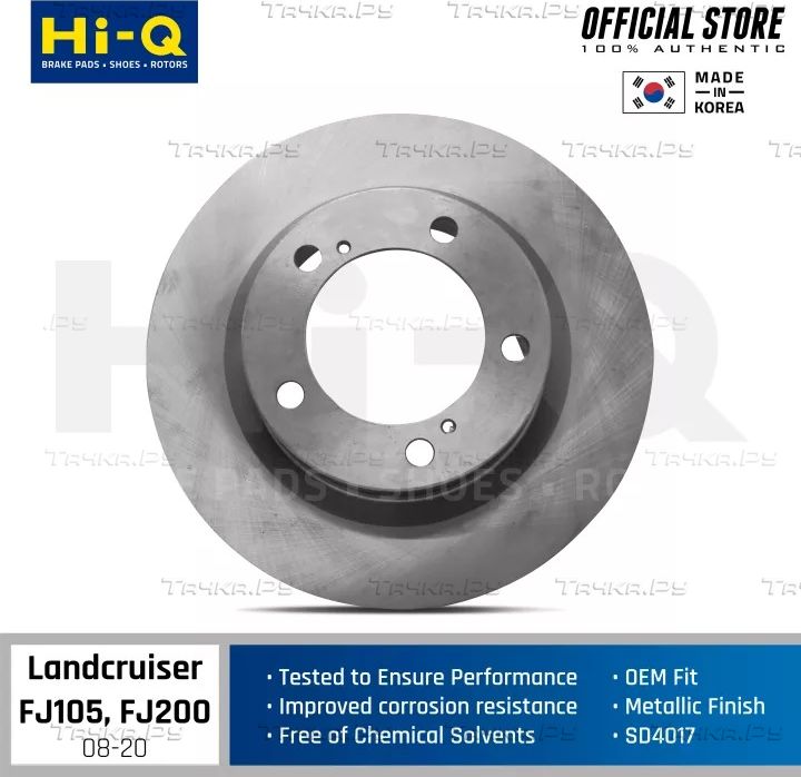 Тормозной диск Sangsin Hi-Q передний для Toyota Sequoia II 2007-2026. Артикул SD4017
