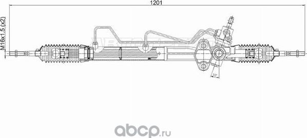 РЕЙКА РУЛЕВАЯ MITSUBISHI PAJEROMONTERO V6V7 00 (SAT). Артикул STMR374892