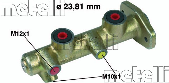 Тормозной цилиндр главный Metelli (Чугун). Артикул 05-0270