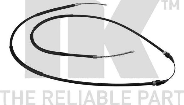 Трос ручника (тросик ручного тормоза) NK задний правый/левый для Volkswagen Santana 1981-1984. Артикул 904744