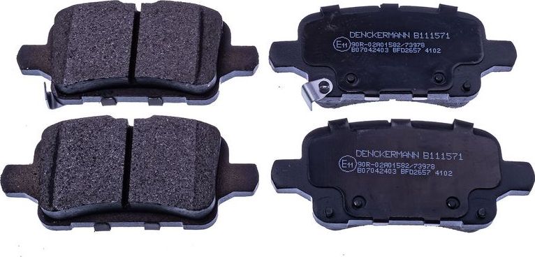 Тормозные колодки Denckermann. Артикул B111571