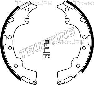 Тормозные колодки Trusting задние для Toyota Cami 1999-2005. Артикул 115.304