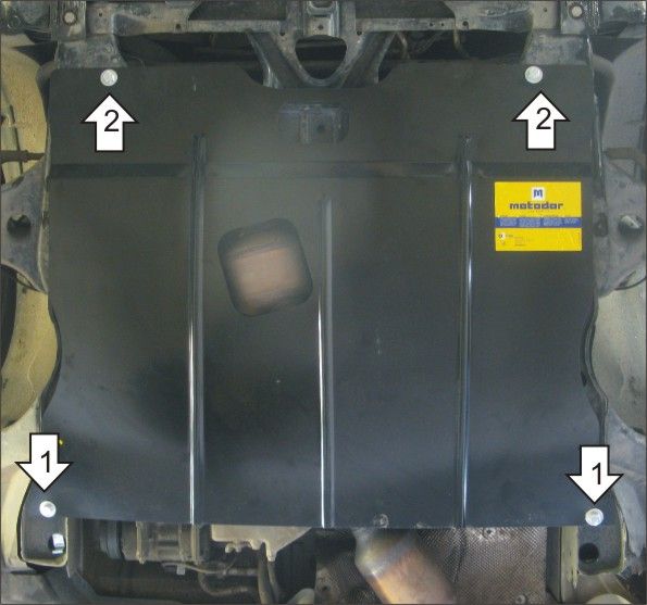 Защита Мотодор для картера, КПП Mercedes-Benz В-Класс W245 2008-2011. Артикул 01220