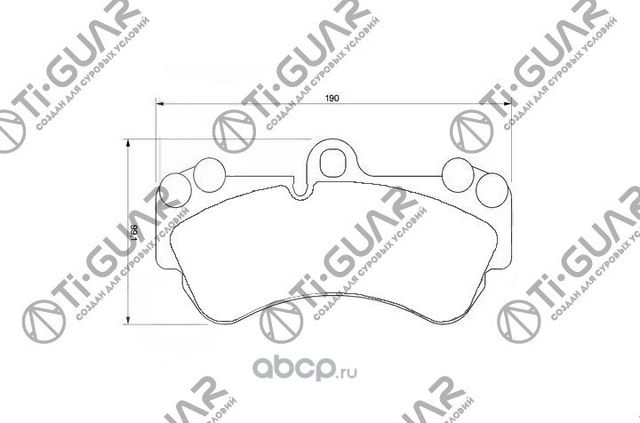 Тормозные колодки (TI-Guar). Артикул TG1547
