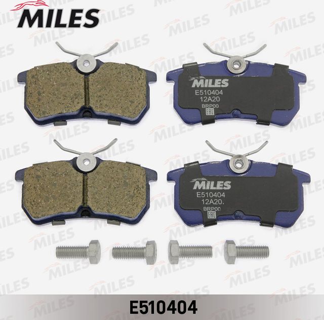 Тормозные колодки Miles (Керамика). Артикул E510404