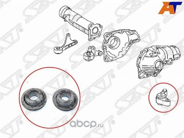 Сайлентблок левой опоры дифференциала Комплект (SAT). Артикул ST5238060070B