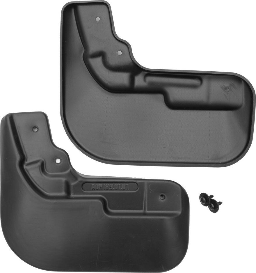 Брызговики Frosch (в пакете) передняя пара для Haval Jolion 2021-2026. Артикул NLF.AN0015.F13