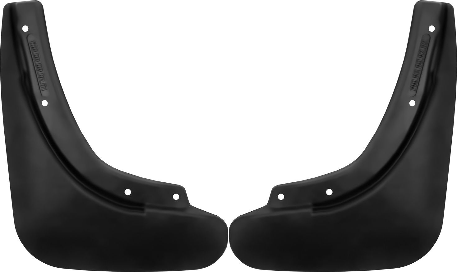 Брызговики Frosch (в пакете) задняя пара для Zotye T600 2016-2026. Артикул NLF.100.03.E13