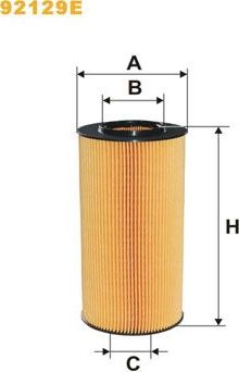 Масляный фильтр WIX Filters для DAF XF 105 2005-2026. Артикул 92129E