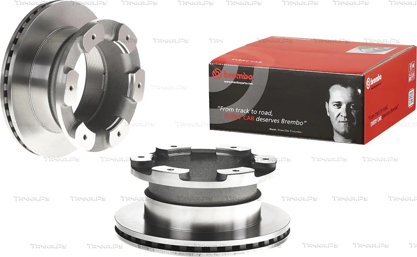 Тормозной диск Brembo PRIME LINE задний для IVECO Daily IV 2006-2011. Артикул 09.9763.10