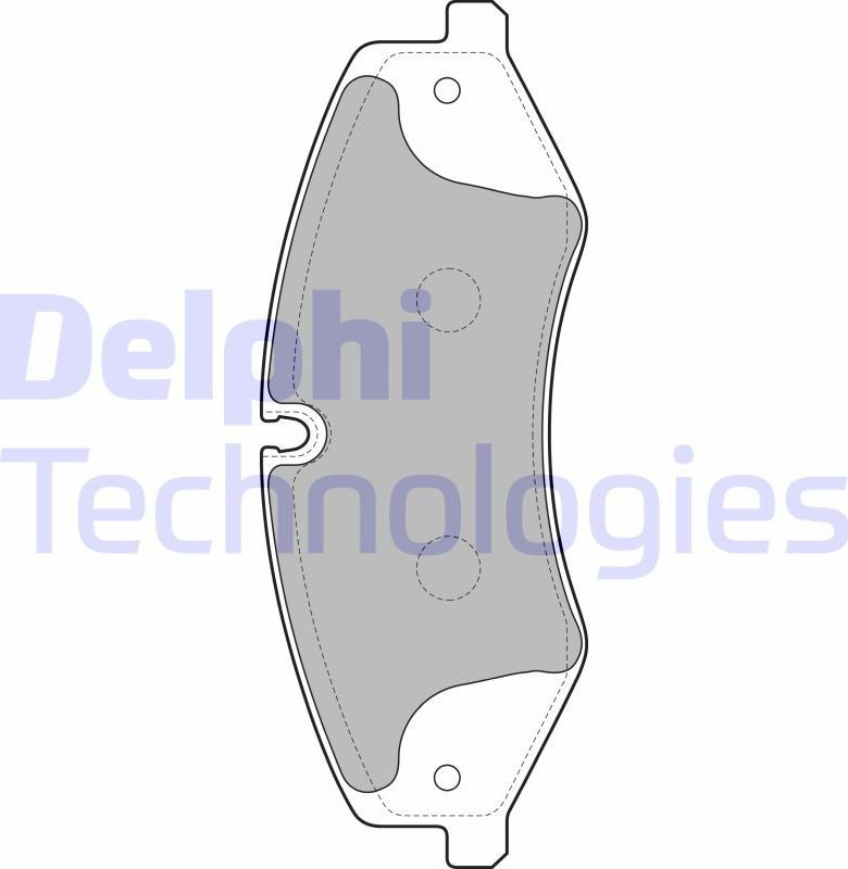 Тормозные колодки Delphi (Low-Metallic). Артикул LP2176