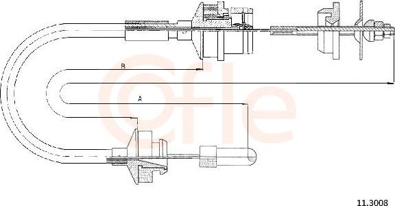 Трос сцепления Cofle. Артикул 11.3008