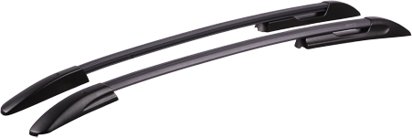 Рейлинги АПС (без паза) для Hyundai Solaris хэтчбек 2011-2017 Черные. Артикул 0262-БП-02