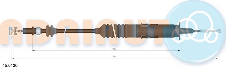Трос сцепления Adriauto. Артикул 45.0130