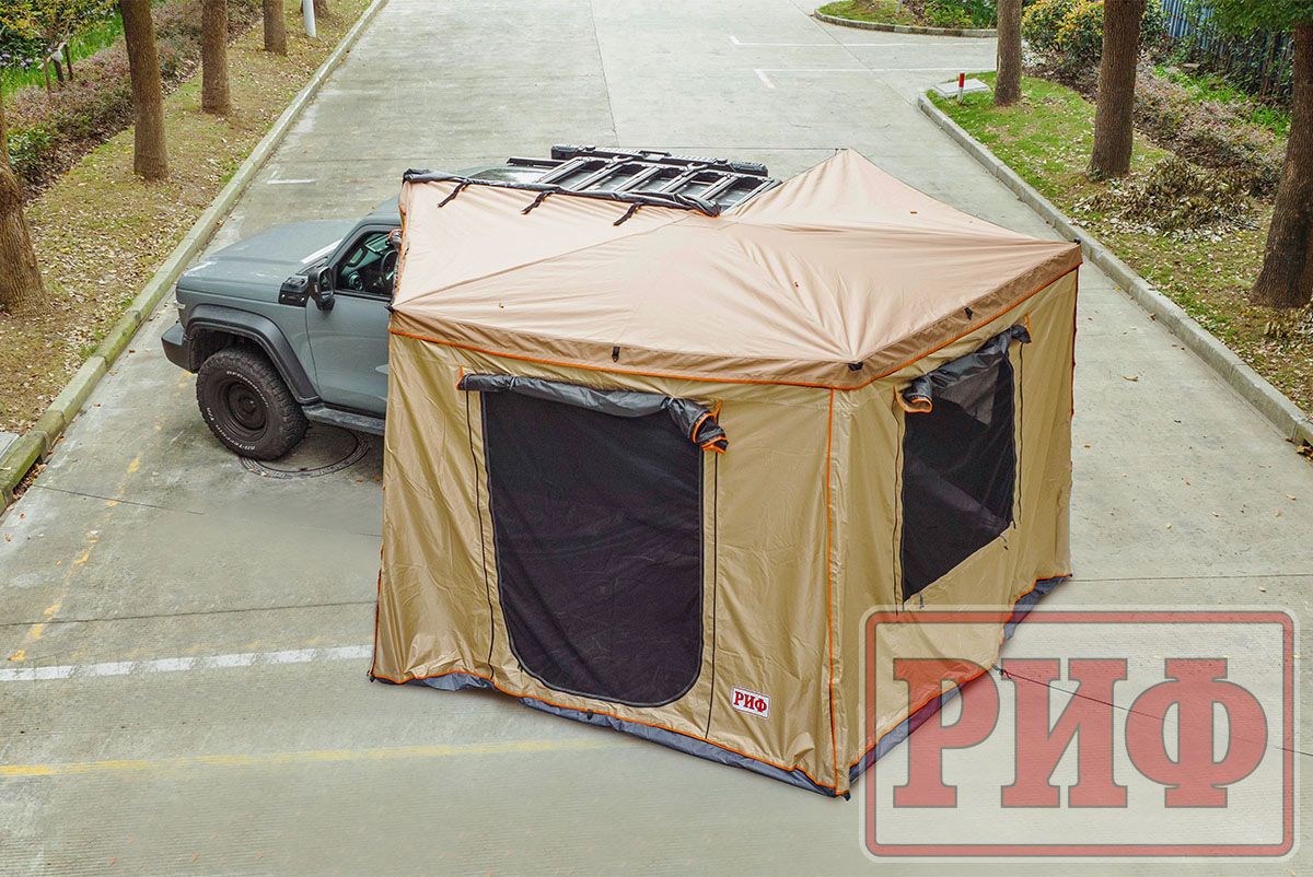 Стенки РИФ к автомобильной веерной маркизе (тамбур) РИФ 2.5х2.5 м (левая). Артикул RIFANF062520601W