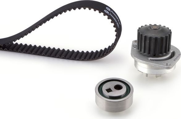 Помпа (водяной насос) с комплектом ремня ГРМ Gates PowerGrip® для Citroen AX 1989-1996. Артикул KP15347XS