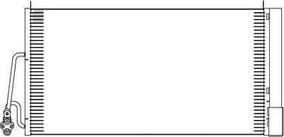 Радиатор кондиционера (конденсатор) Sakura. Артикул 5661-9801