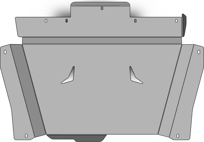 Защита алюминиевая АВС-Дизайн для картера двс и КПП Haval F7x 2019-2026. Артикул 06.02ABC
