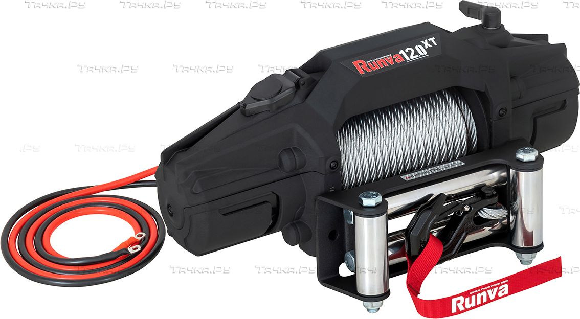 Лебёдка электрическая 12V Runva 5443 кг (стальной трос). Артикул EWXT12000F