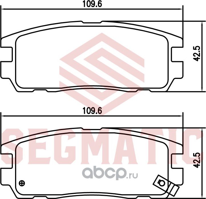 Колодка торм диск зад OPEL FRONTERA 2.2 1998-2002 (Segmatic). Артикул SGBP2654