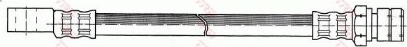 Тормозной шланг TRW передний правый/левый для Opel Kadett C 1974-1979. Артикул PHD161