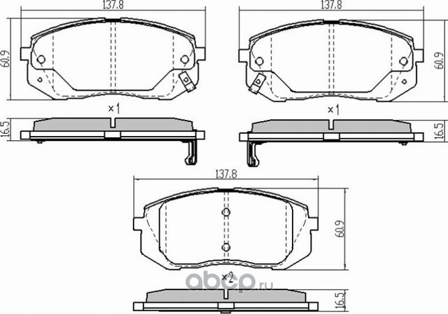 Колодки тормозные передние HYUNDAI IX35 09- I40 11 (Schoffer). Артикул SHF23082